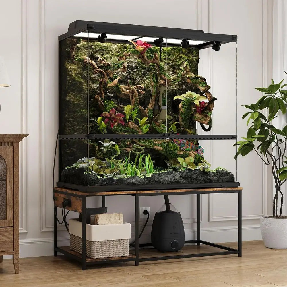 Reptile Enclosure Stand For Bearded Dragons And Snakes
