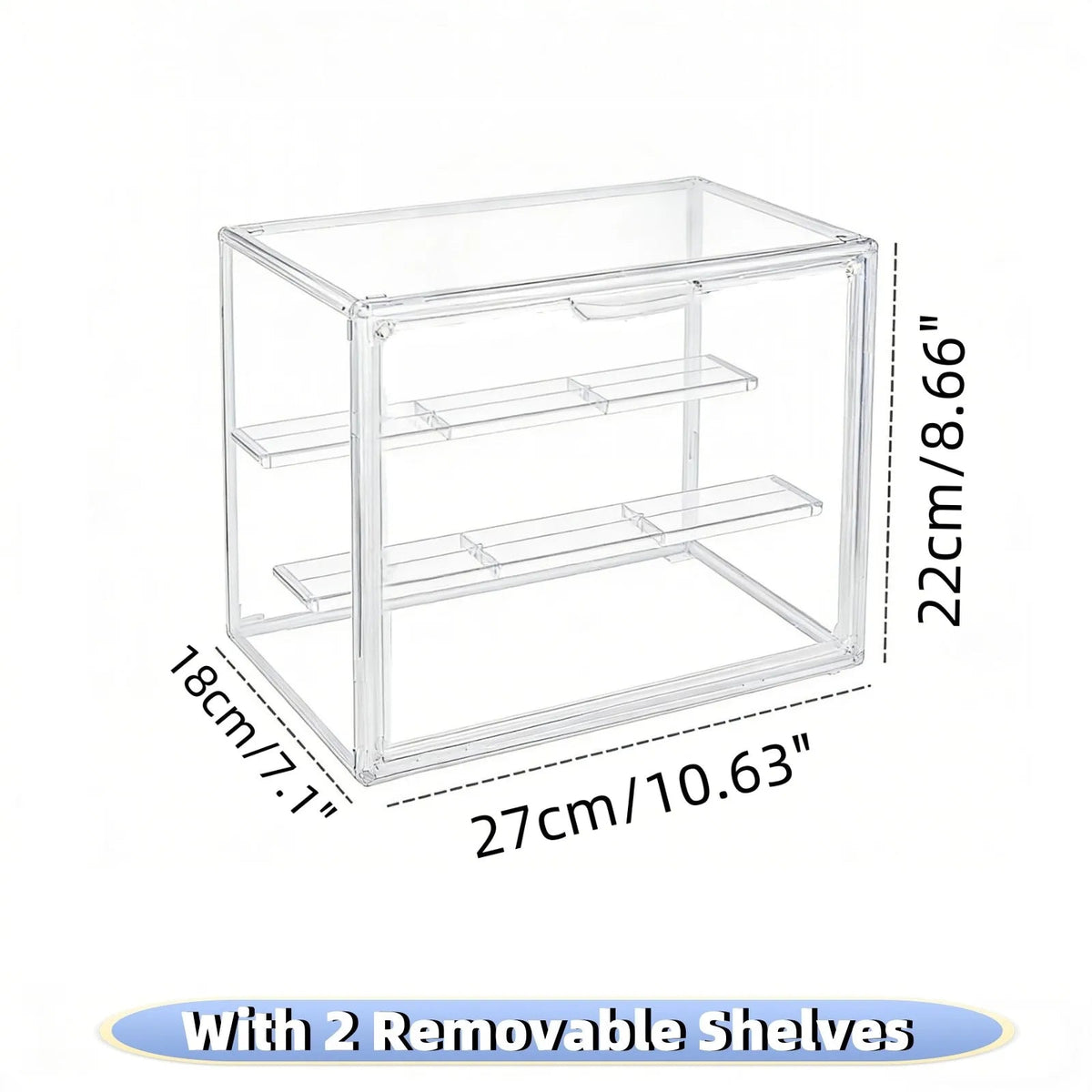 Acrylic Display Box, Clear Stackable Storage Case Bins Organizer for Blind Box Toy Collectible Cosmetic Makeup Figure The Pet & Home Store