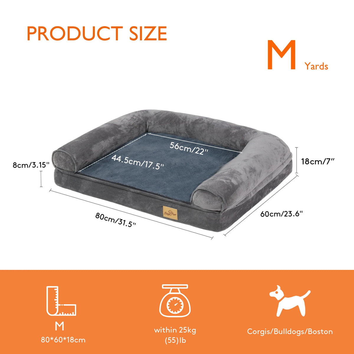 Dog Bed Extra Large Orthopedic Pet Mattress Couch Sleeping Bed Cushion with Removable Washable Cover Soft Sponge Foam The Pet & Home Store