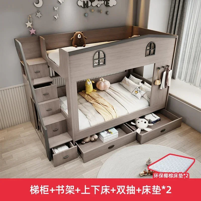 MDNG Bunk Bed With Drawers And Staircase Loft For Kids The Pet & Home Store