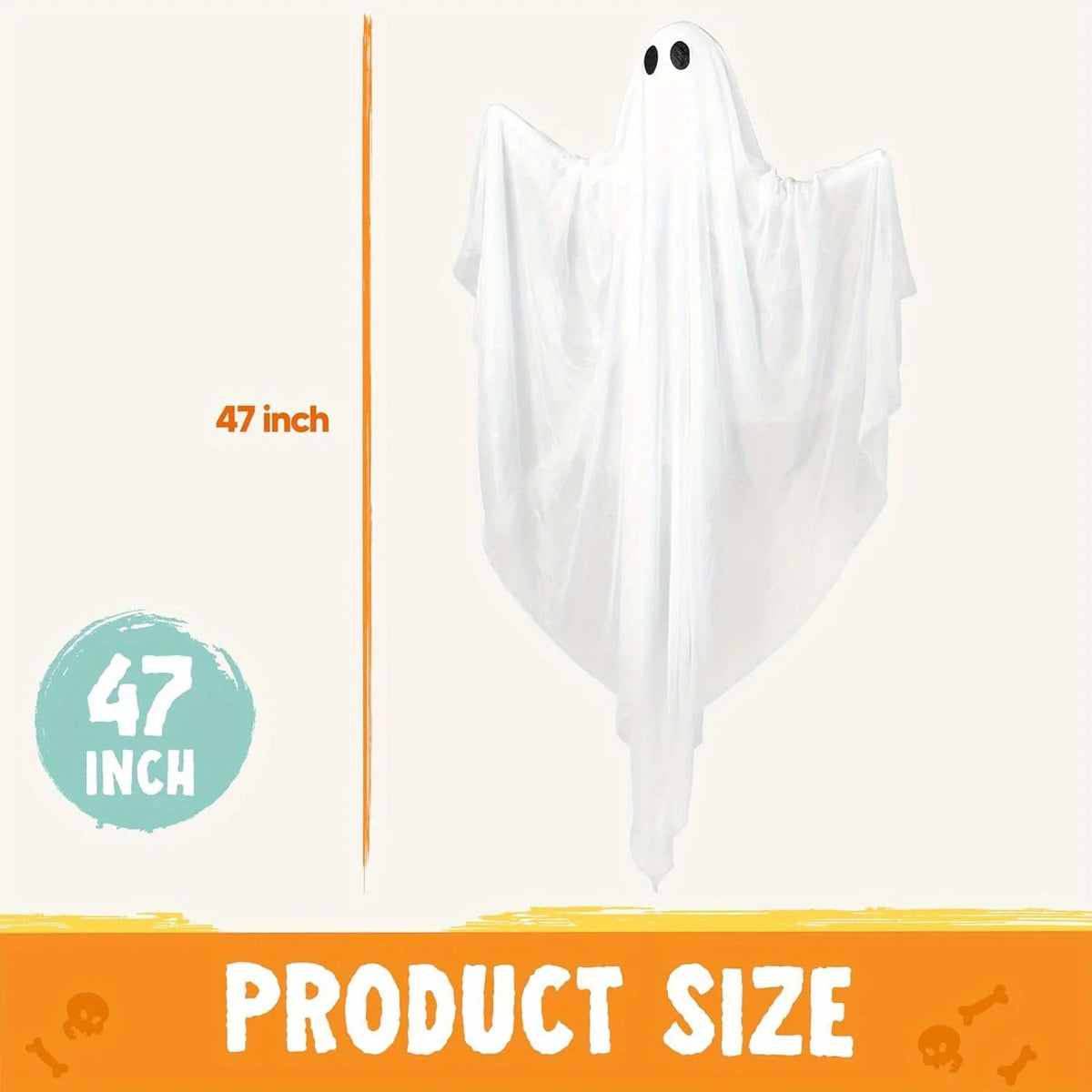47" Hanging Light up Ghost with Spooky White Light The Pet & Home Store