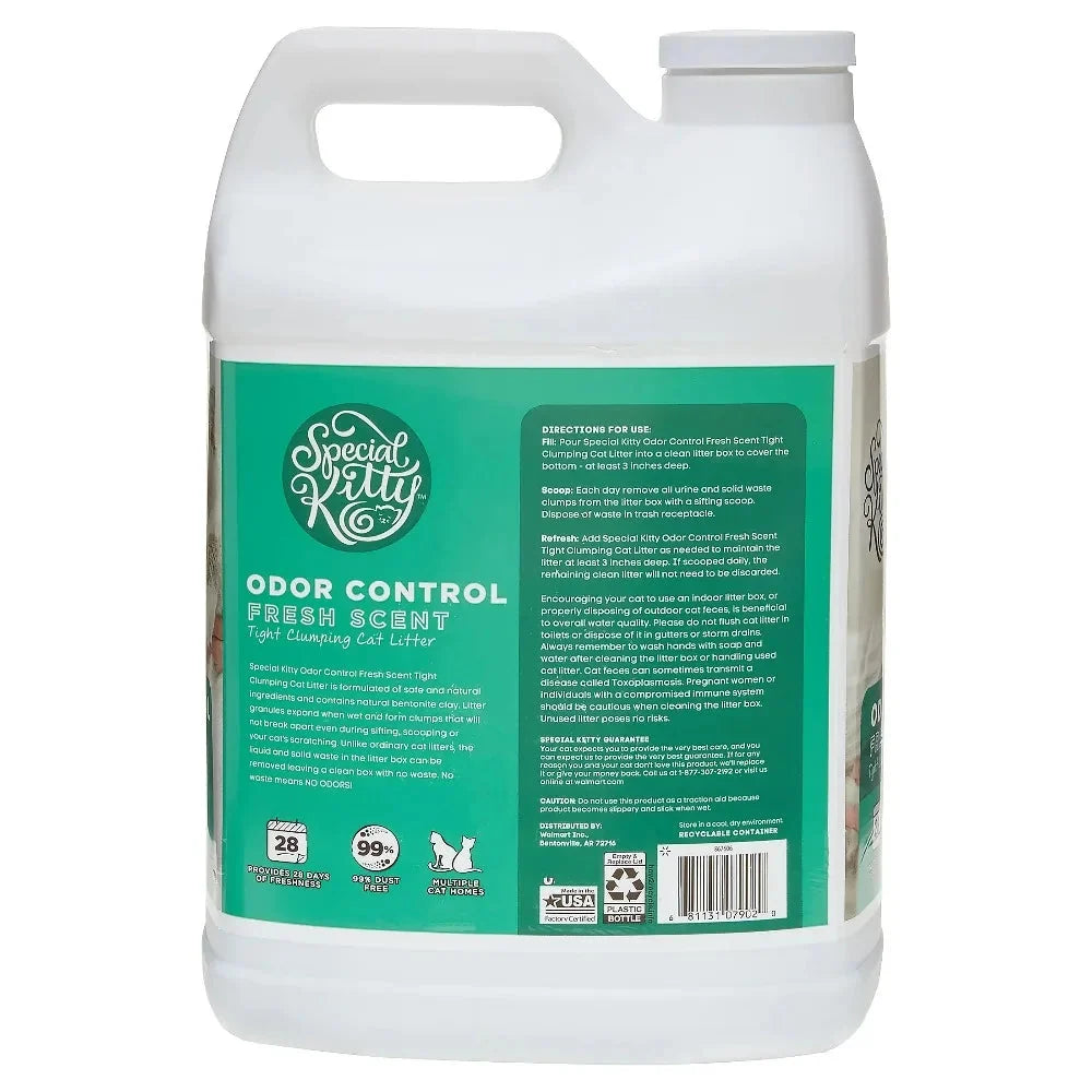 4-Pack Special Kitty Clumping Clay Cat Litter Fresh Scent 20lbs Jug Odor Control Fast Clumping Cat Sand for All Cats The Pet & Home Store