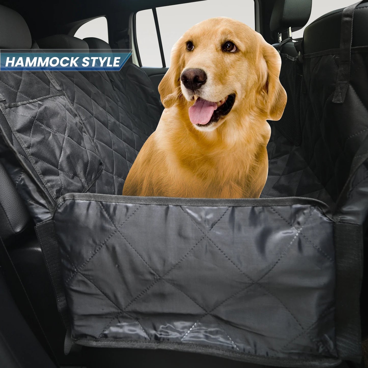 XUKEY Car Dog Rear Seat Cover Waterproof Travel Hammock Mat
