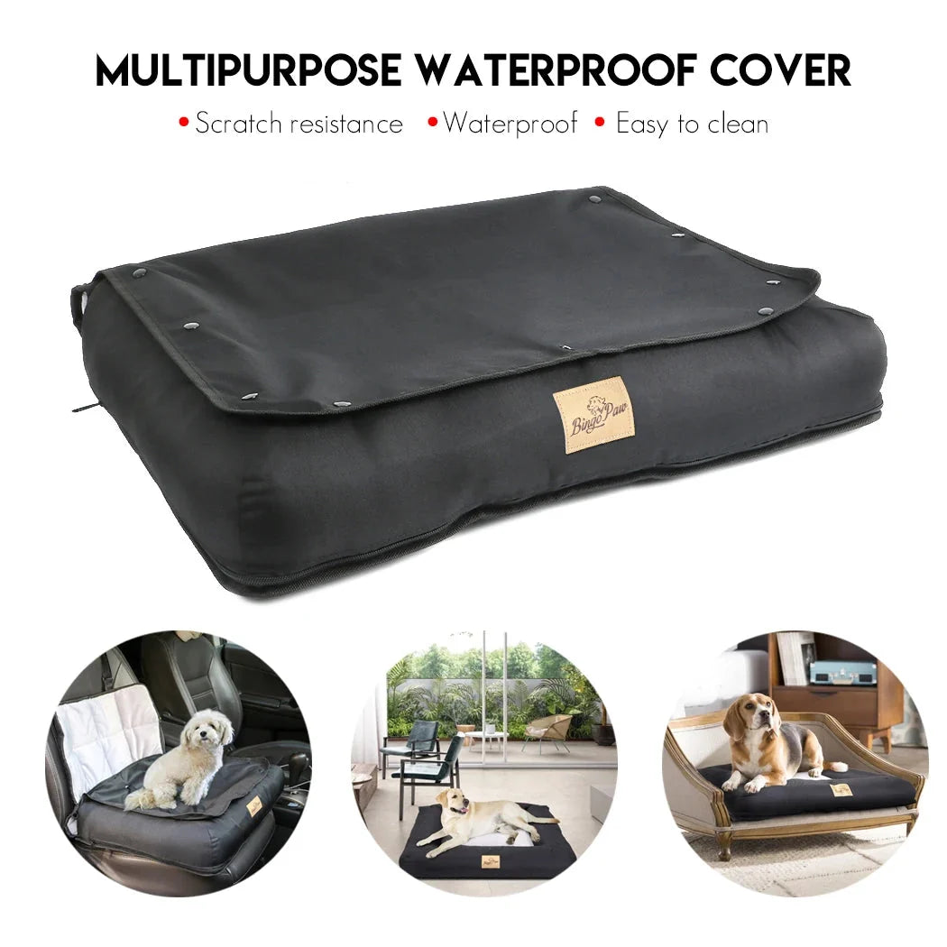 Car Seat Bed for Dog Waterproof Pet Cushion Bed Mat Dog Carrier with Removable Pad Cover and Safety Belt 3 Sizes The Pet & Home Store