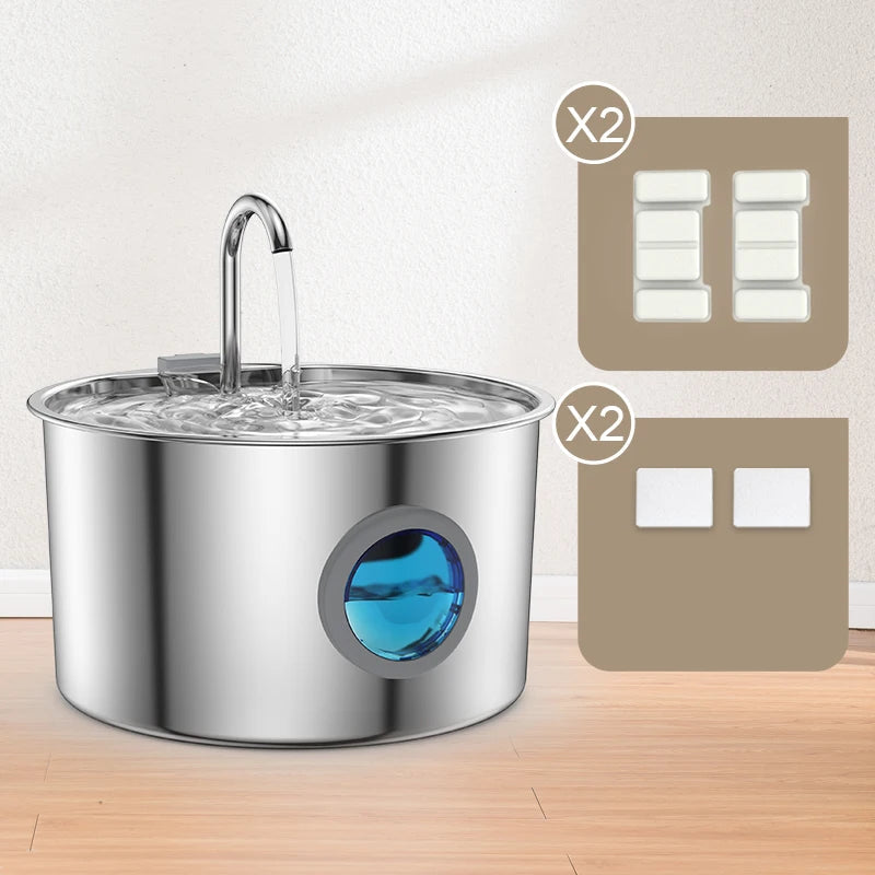 OPETH Stainless Steel Cat Water Fountain Pet Dispenser The Pet & Home Store
