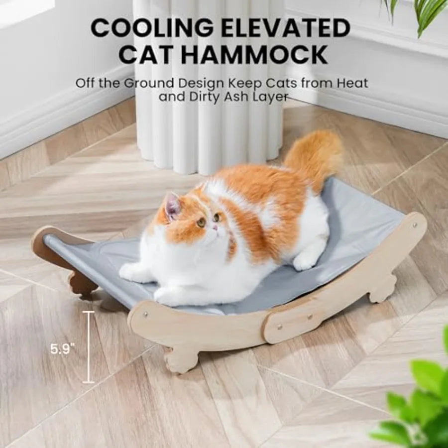 Cat Cooling Mat With Water Filled Design Waterproof Elevated Bed