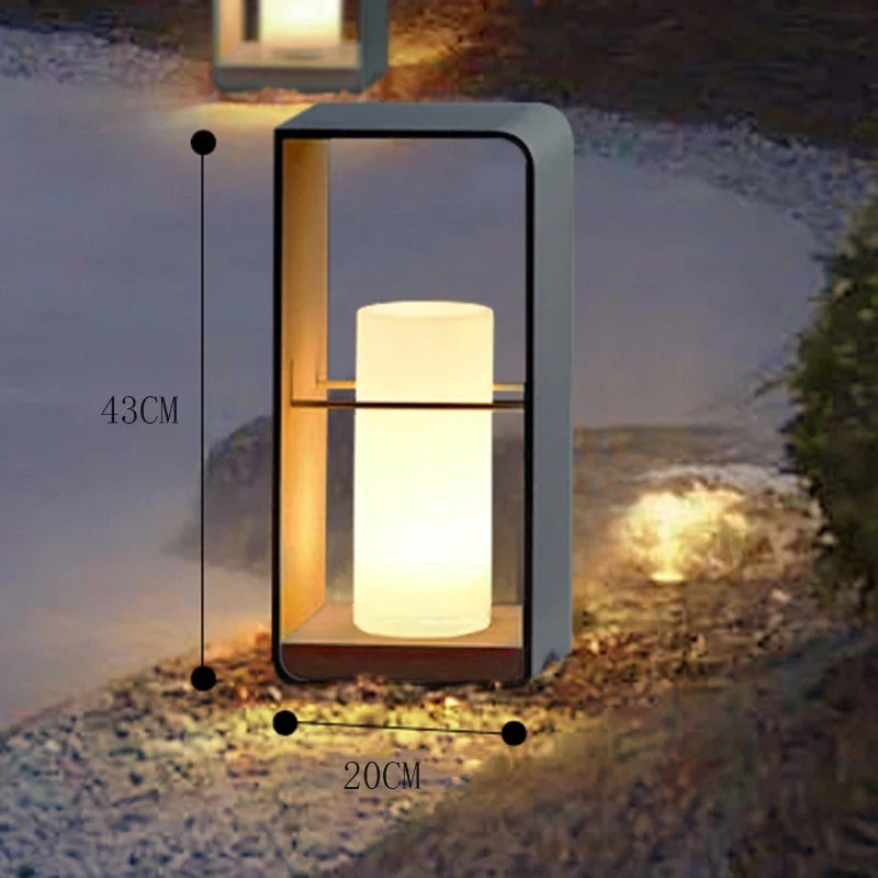 Outdoor LED Lawn Floor Lamp For Garden Courtyard Lighting The Pet & Home Store