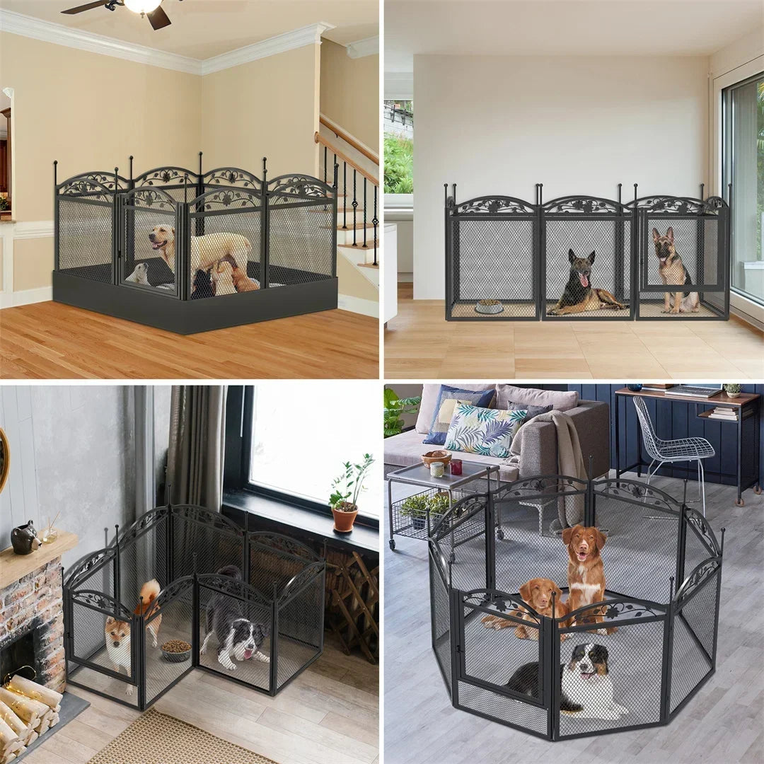 BINGOPAW 8 Panels Heavy Duty Dog Playpen With Waterproof Pad The Pet & Home Store
