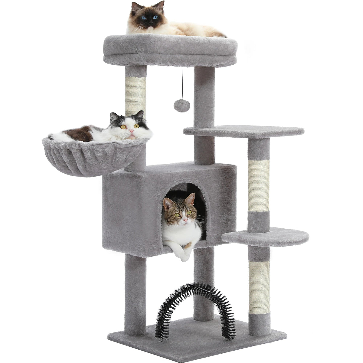 PAWZ Road Cat Tree With Toy Tower Plush Perch Hammock The Pet & Home Store