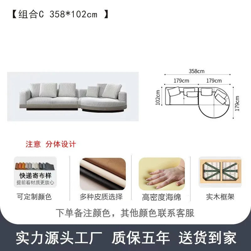 Modern Luxury Modular Sofa Set for Living Room Fabric