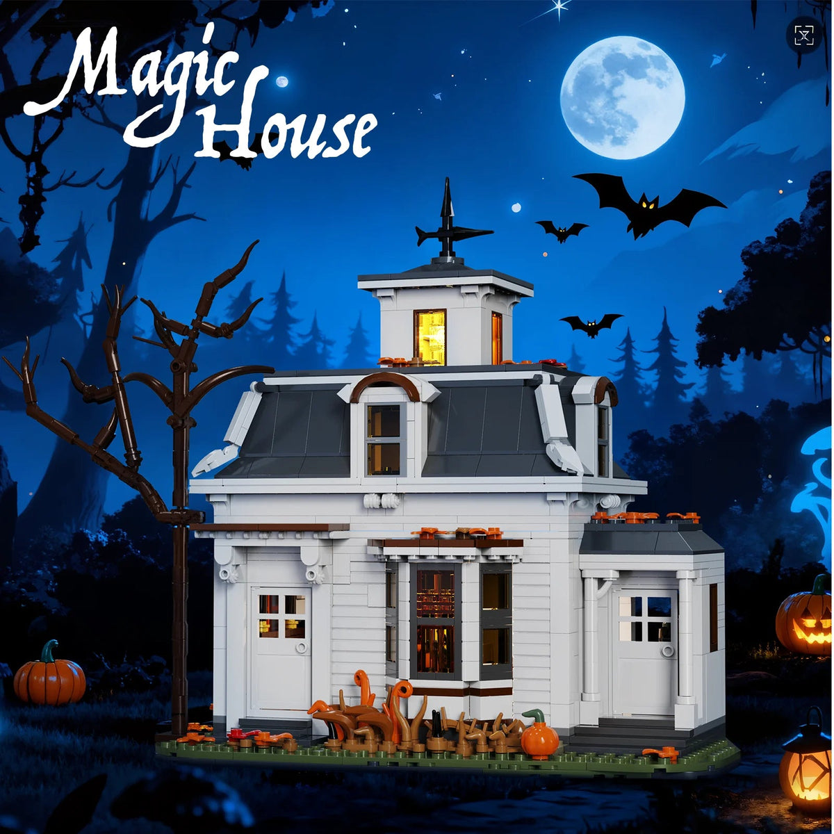 Halloween Spooky White Cottage The Pet & Home Store