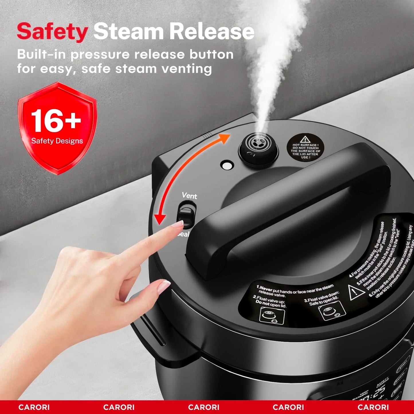Carori 9-In-1 Electric Pressure Cooker Multi-Function