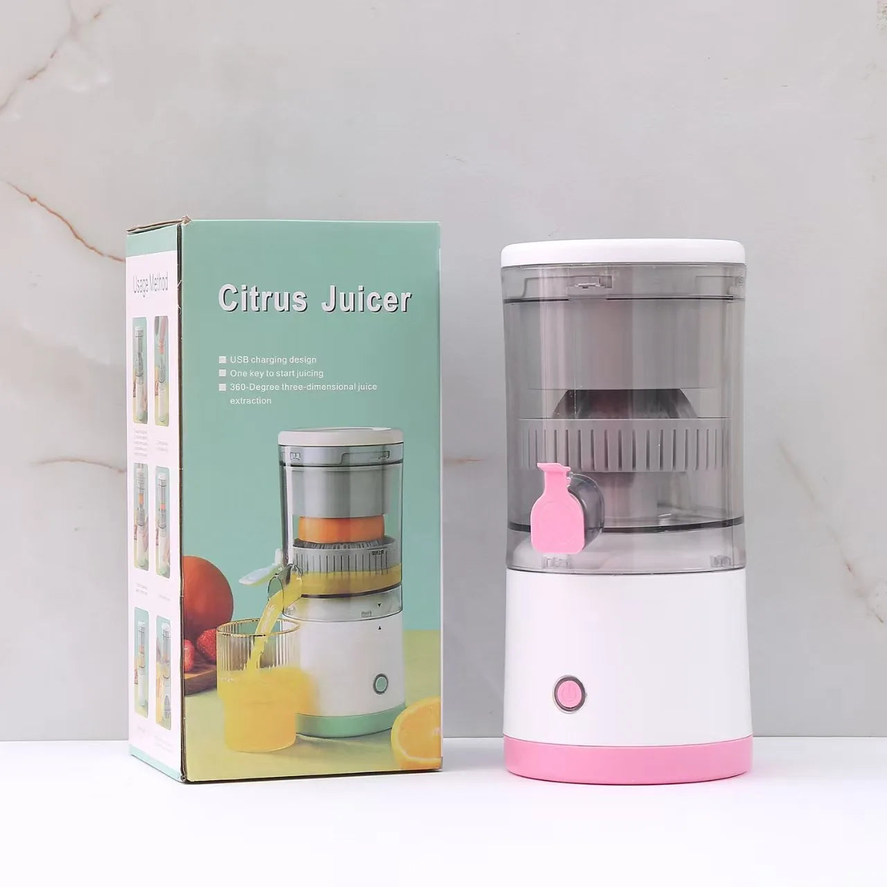 Portable USB Rechargeable Citrus Juicer With 150W Motor