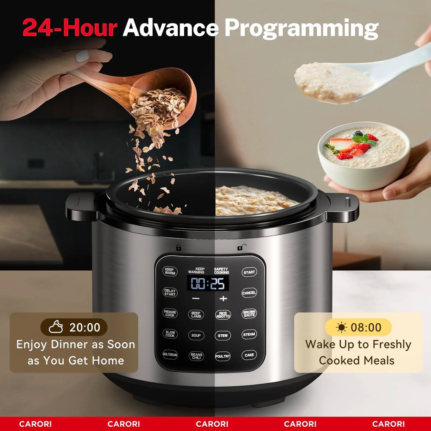 Carori 9-In-1 Electric Pressure Cooker Multi-Function