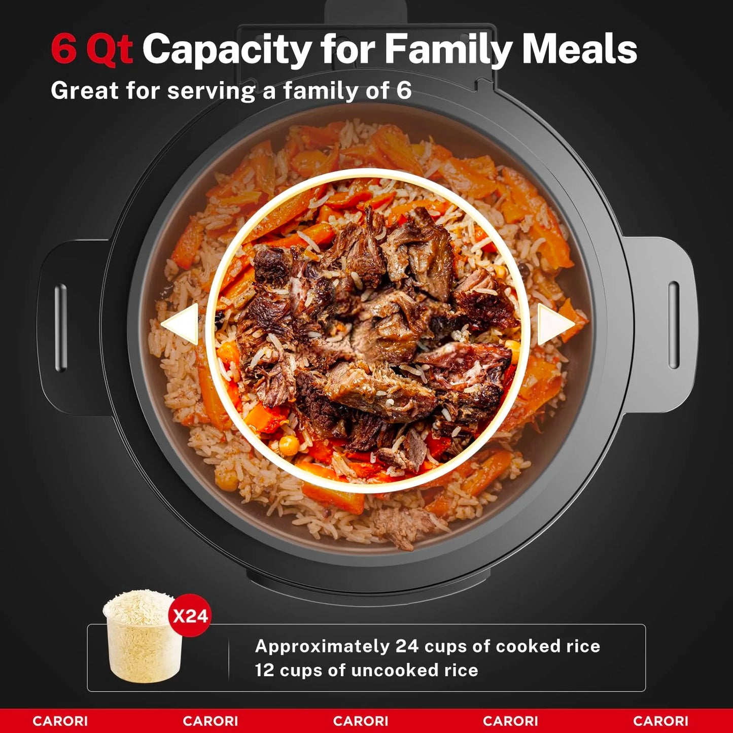 Carori 9-In-1 Electric Pressure Cooker Multi-Function