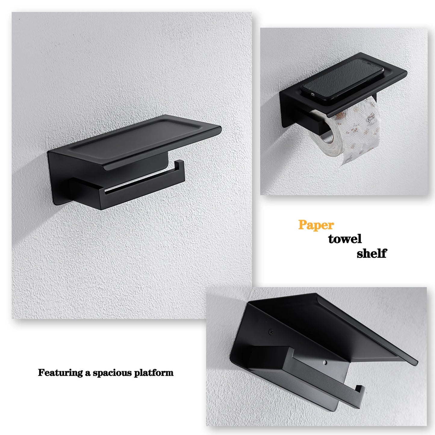DQOK Brushed Stainless Steel Bathroom Hardware Set