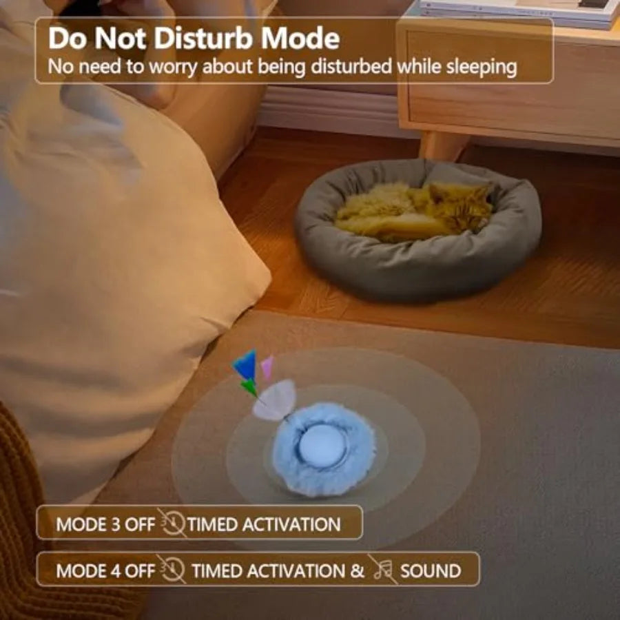 Interactive Cat Toy Ball Automatic Rolling Motion For Indoor Cats