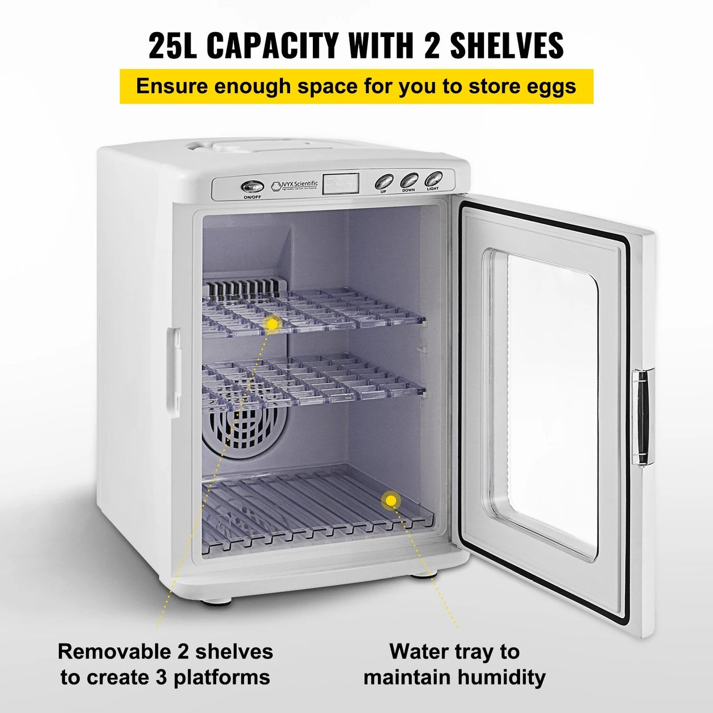 SucceBuy 25L Reptile Incubator Scientific Lab Automatic Incubator Egg Breeding Hatchery Work for Thermostats Snakes and Turtles The Pet & Home Store