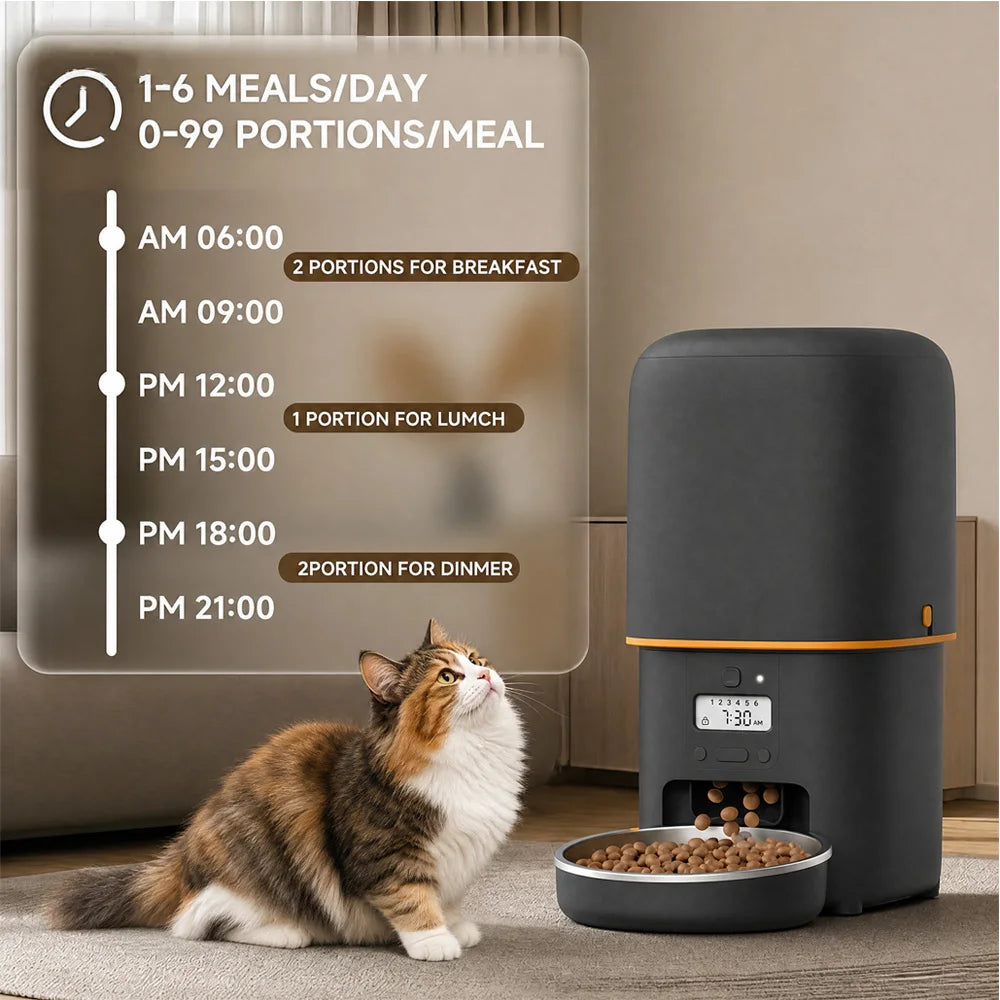 Automatic Dog Feeder 4L Timed Auto Pet Feeder For Cat And Dog With Dry Food Dispenser 1-6 Meals Per Day Timed Small Dog Feeder The Pet & Home Store