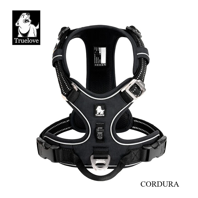 Truelove No Pull Dog Harness Reflective Breathable Adjustable Training Vest for Small Medium Large Dogs Night Walking TLH5657