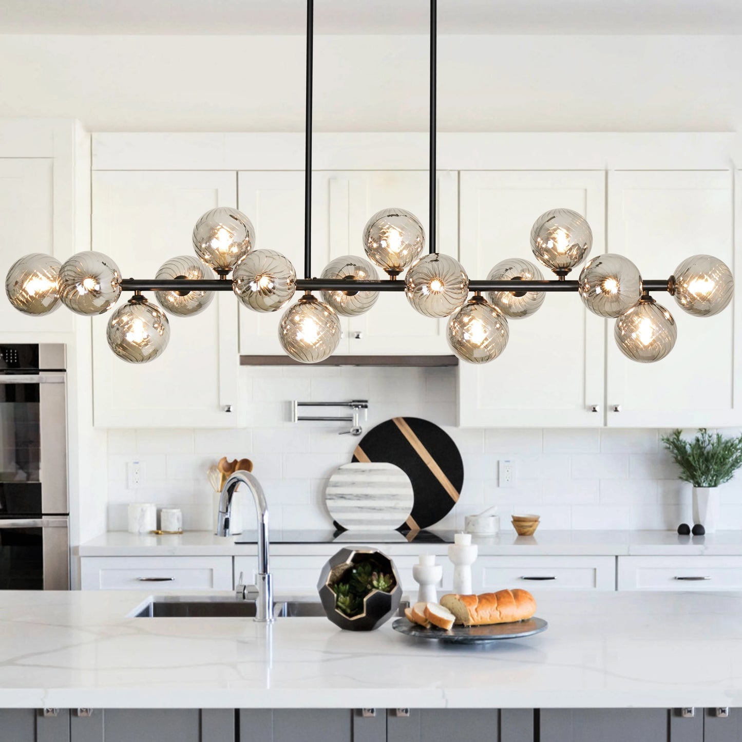 Mid Century Modern Sputnik Chandelier 16 Light Fixture For Dining Room