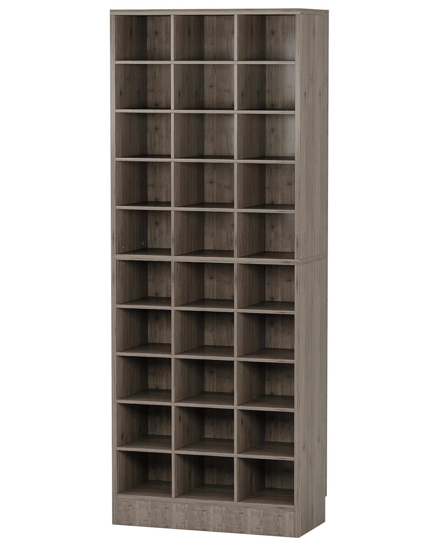 Tribesigns Wooden Shoe Cabinet Eight Tier Display Shelf