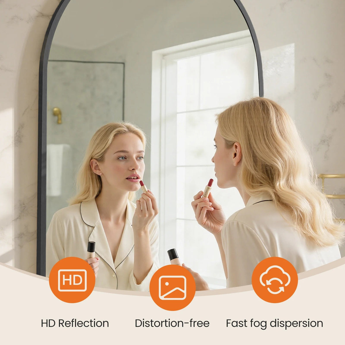 Arched Bathroom Mirror (various sizes and colors) The Pet & Home Store