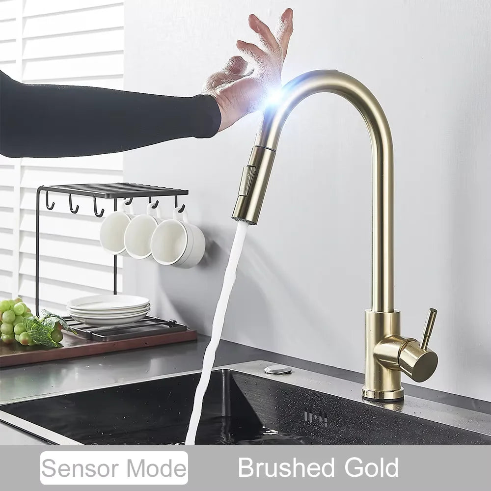 Pull Out Intelligent Touch Kitchen Sink Faucet The Pet & Home Store