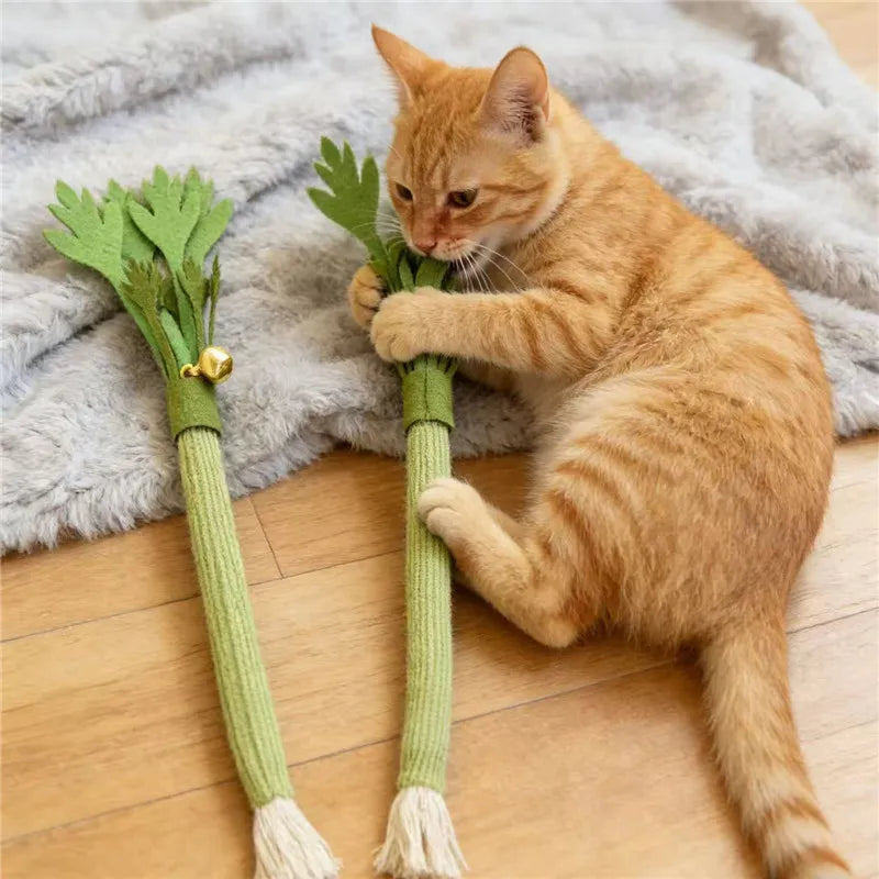 Cat Chew Toy Molar Stick Self-Playing Catnip Toy For Cats