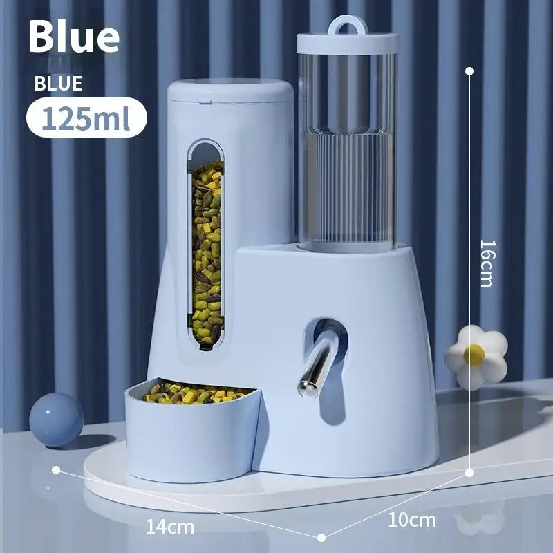 2-In-1 Hamster Feeder And Waterer, Large Capacity Automatic Dispenser