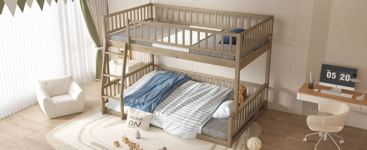 Classic Style Bunk Bed With Ladder And Secure Guardrails The Pet & Home Store