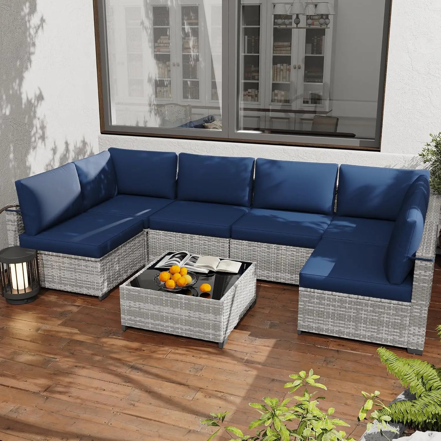 All Weather PE Rattan Modular Sectional Patio Set For Outdoors