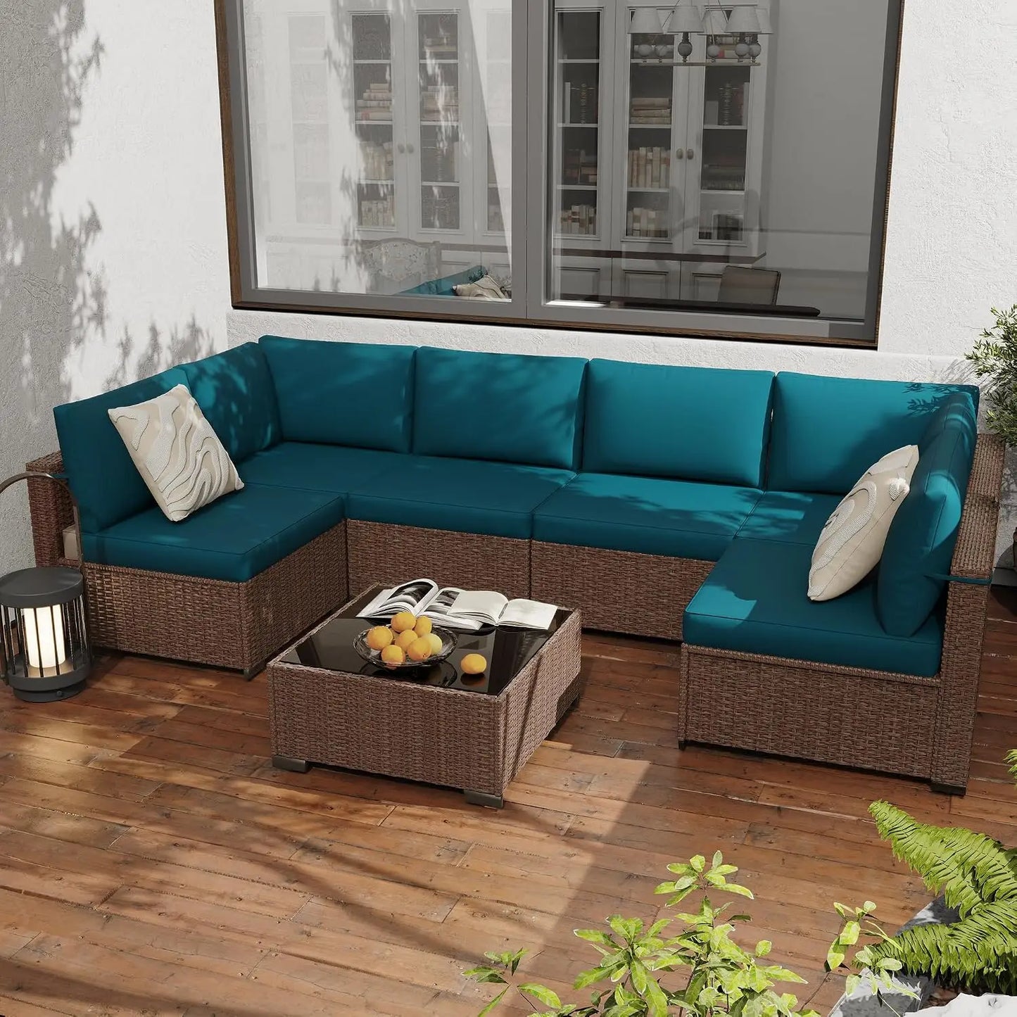All Weather PE Rattan Modular Sectional Patio Set For Outdoors