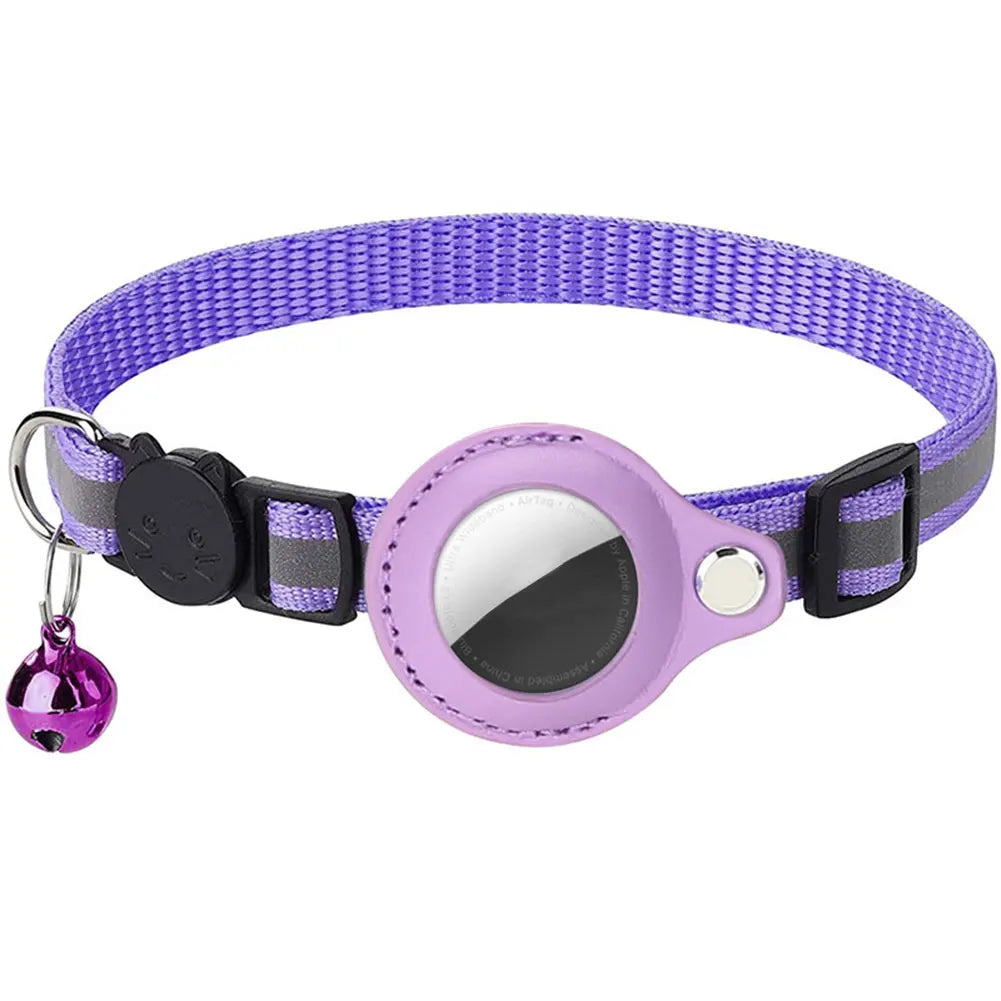 Alloyseed Apple AirTag Cat Collar Reflective Pet Safety Buckle Kitten
