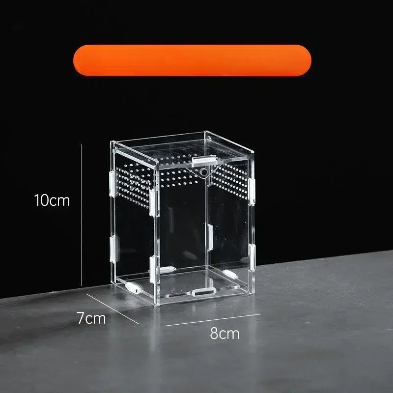 Acrylic Reptile Breeding Box Terrarium Enclosure Transparent