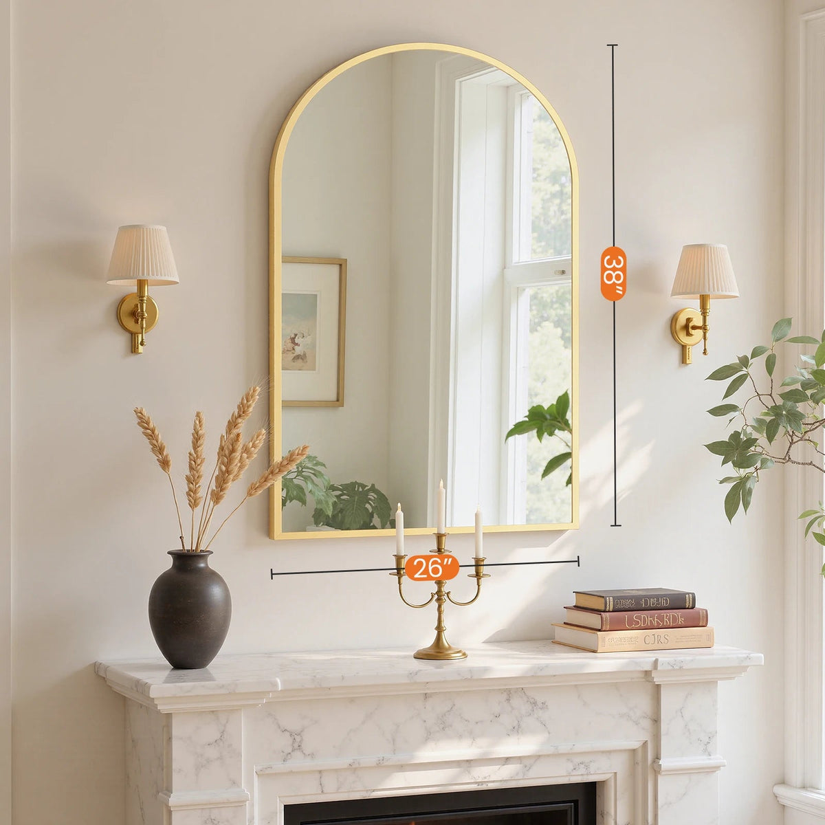 Arched Bathroom Mirror (various sizes and colors) The Pet & Home Store
