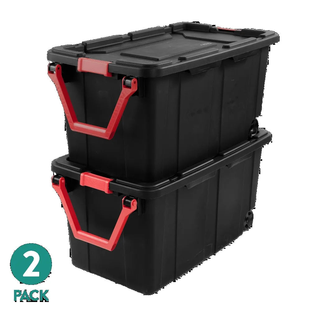 Sterilite Industrial Wheeled Storage Container With Durable Handle The Pet & Home Store