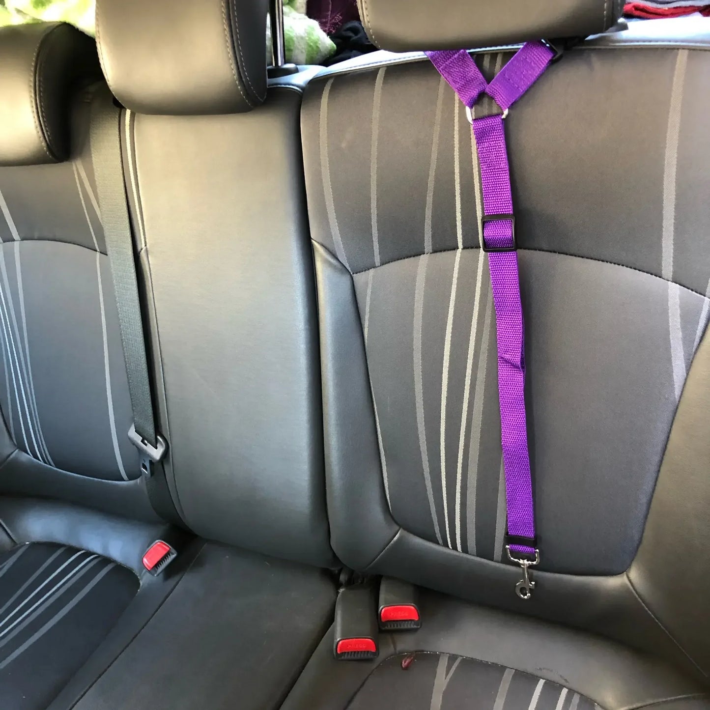 Nylon Two-In-One Pet Car Seat Belt And Leash Adjustable Harness