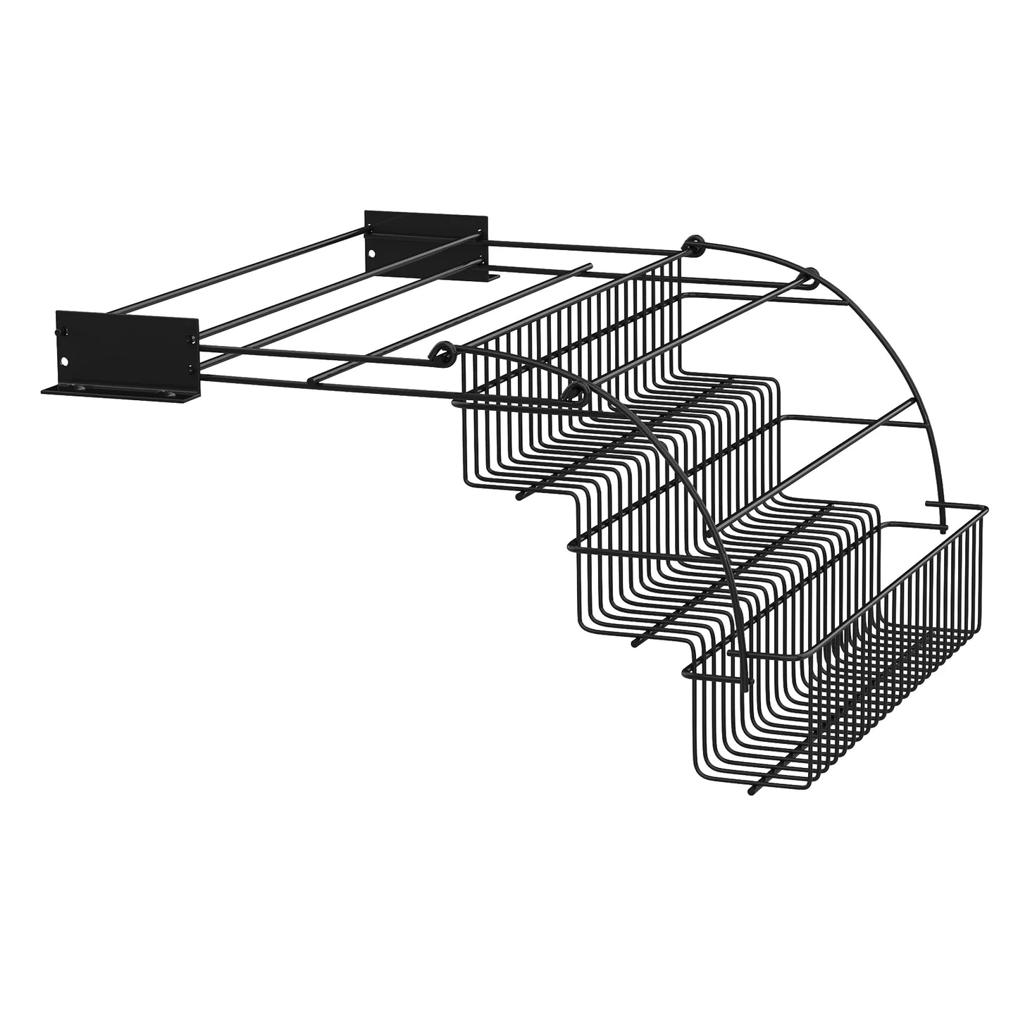 Bymaocar Three Tier Kitchen Spice Rack Cabinet Mounted Pull Down