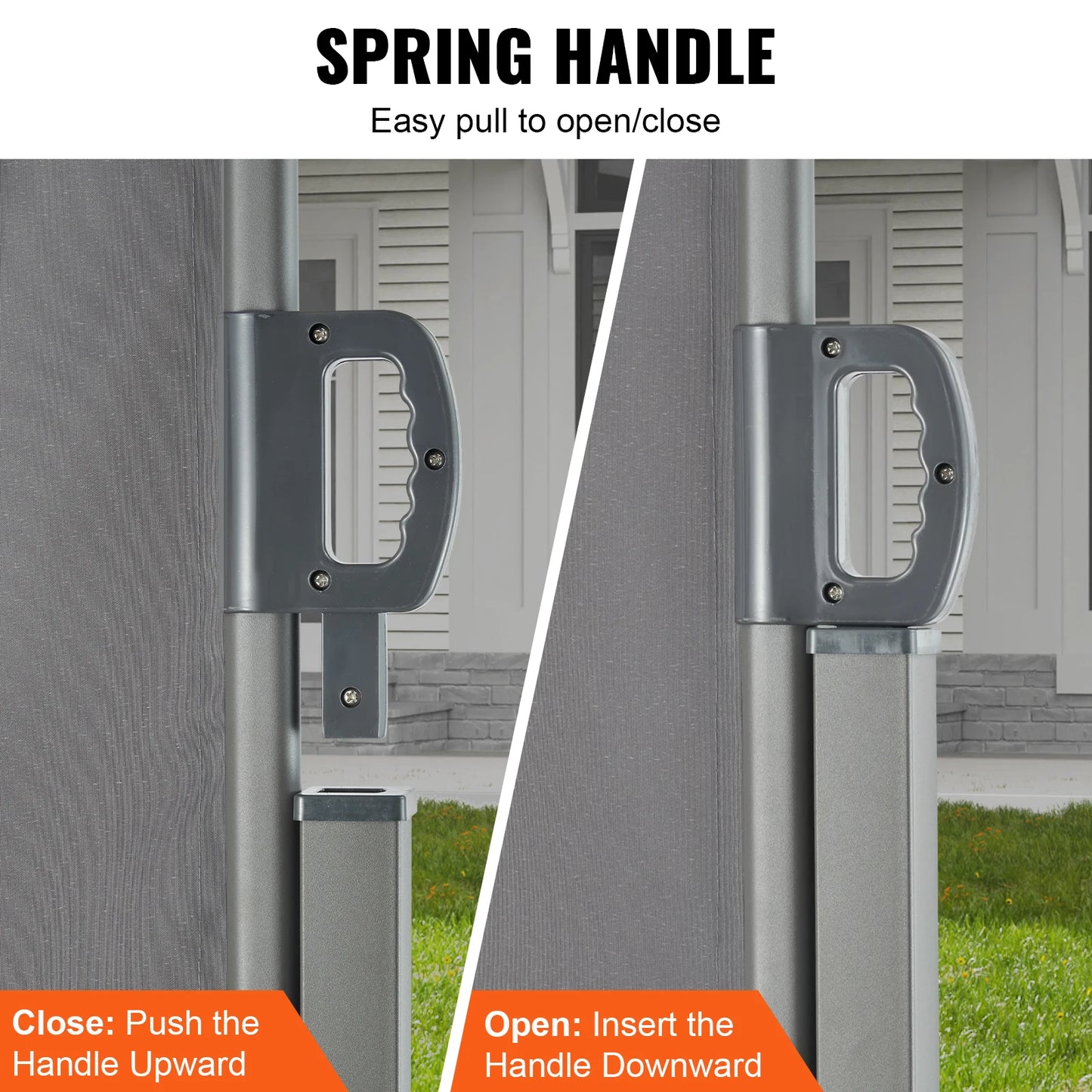SucceBuy Retractable Side Awning Privacy Screen Polyester UV 30 Divider