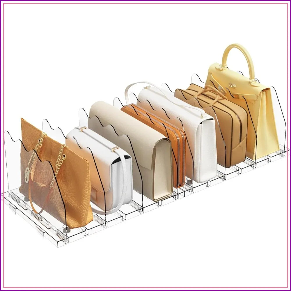 Adjustable Clear Acrylic Shelf Dividers For Closet And Office