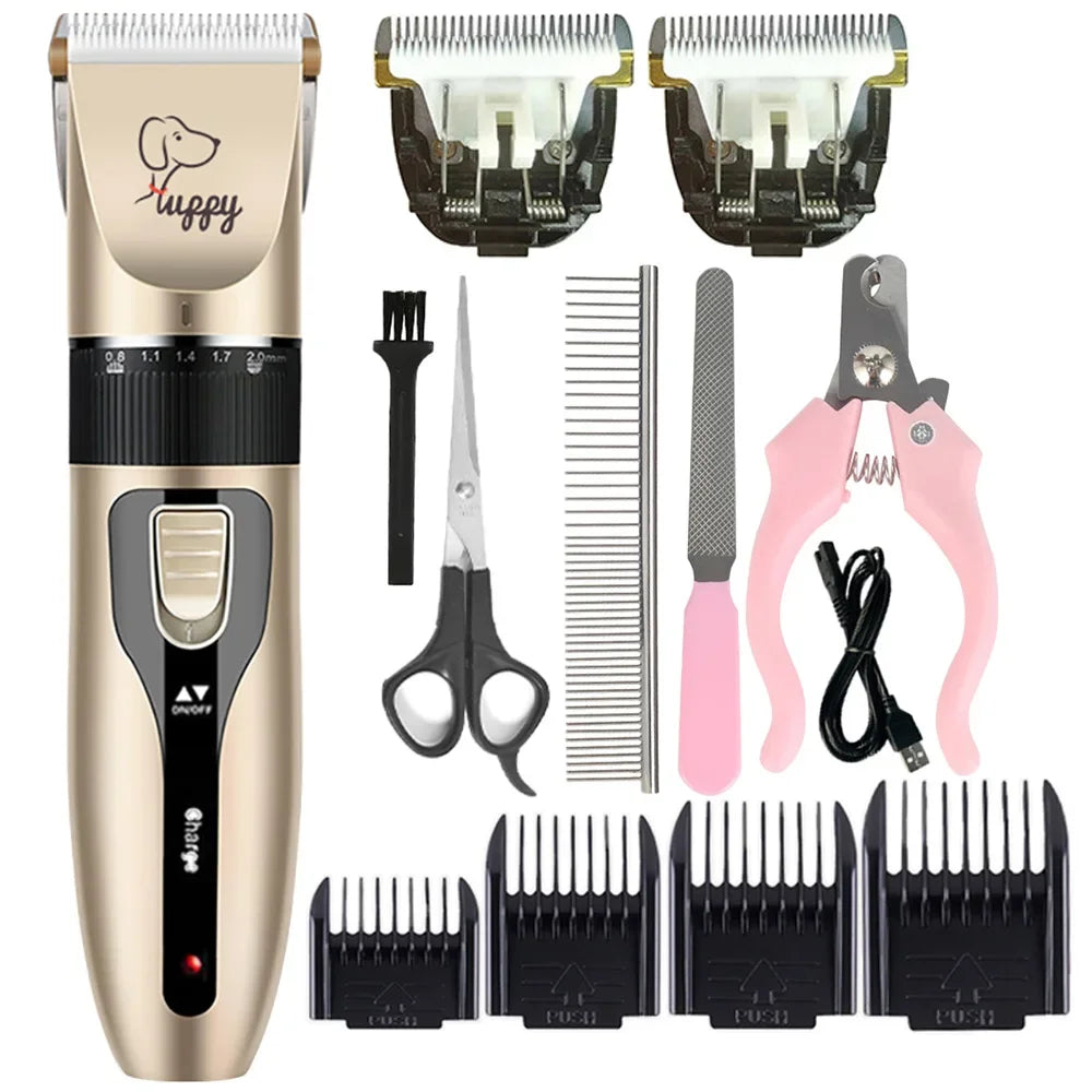 Cordless Pet Hair Clipper For Dogs Cats Rabbits Grooming Trimmer