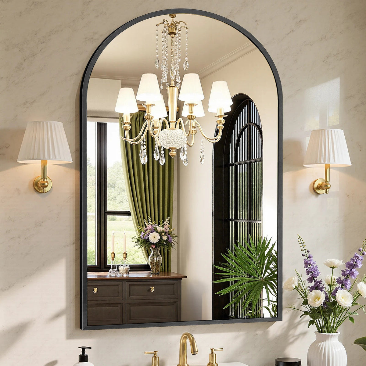 Arched Bathroom Mirror (various sizes and colors) The Pet & Home Store