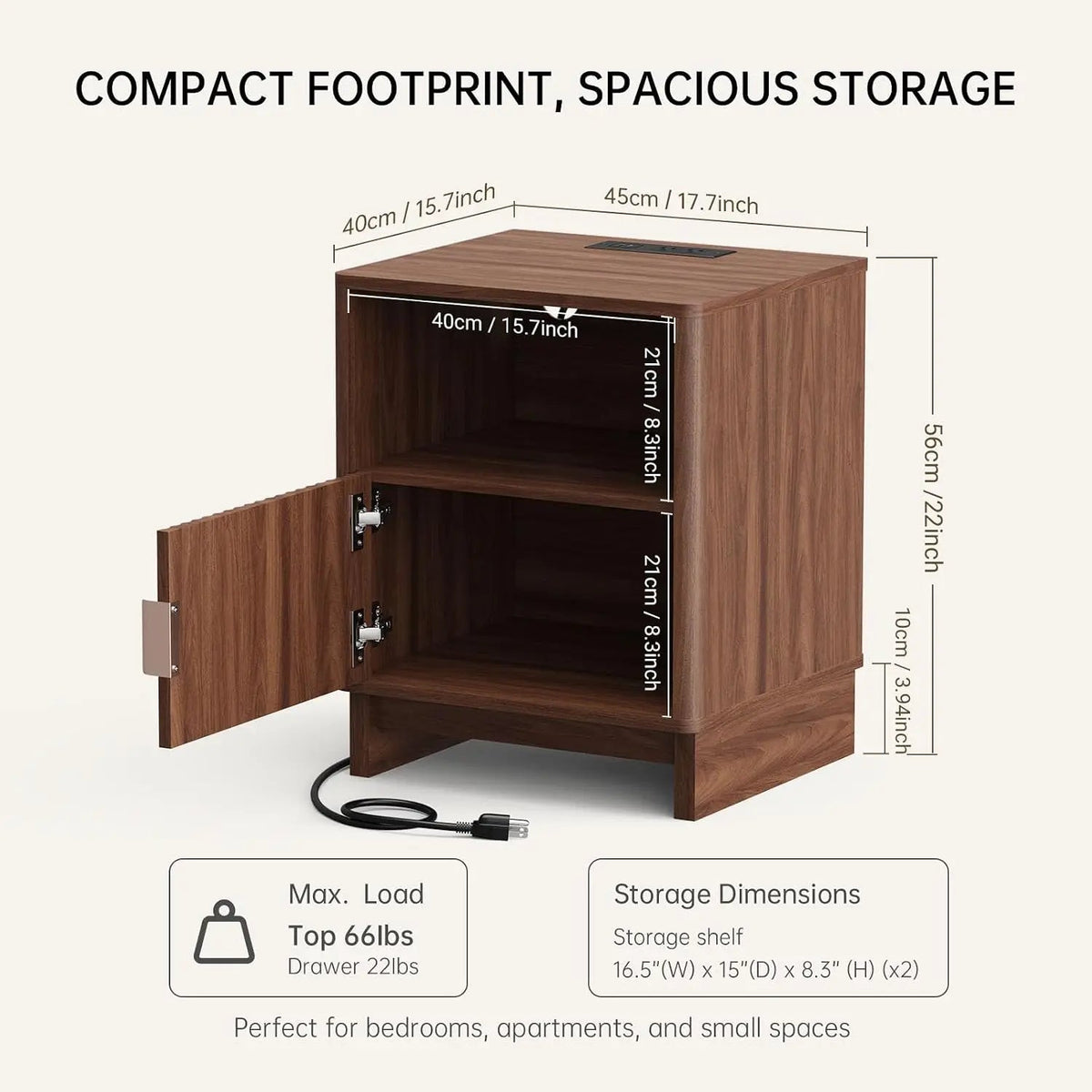 Nightstand with Charging Station The Pet & Home Store