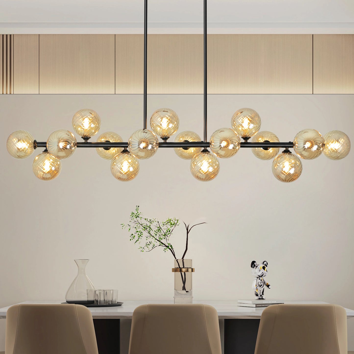 Mid Century Modern Sputnik Chandelier 16 Light Fixture For Dining Room