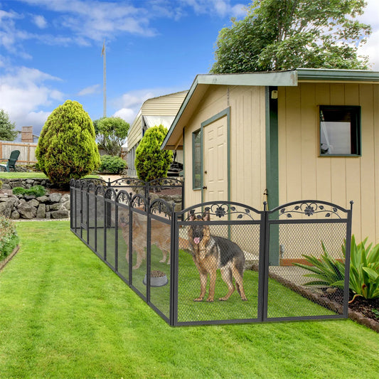 BINGOPAW 8 Panels Heavy Duty Dog Playpen With Waterproof Pad