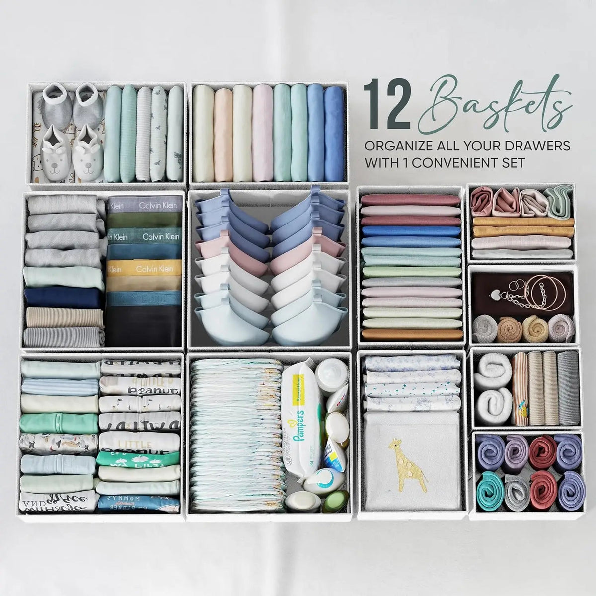 Drawer Organizer Clothes Set of 12 The Pet & Home Store