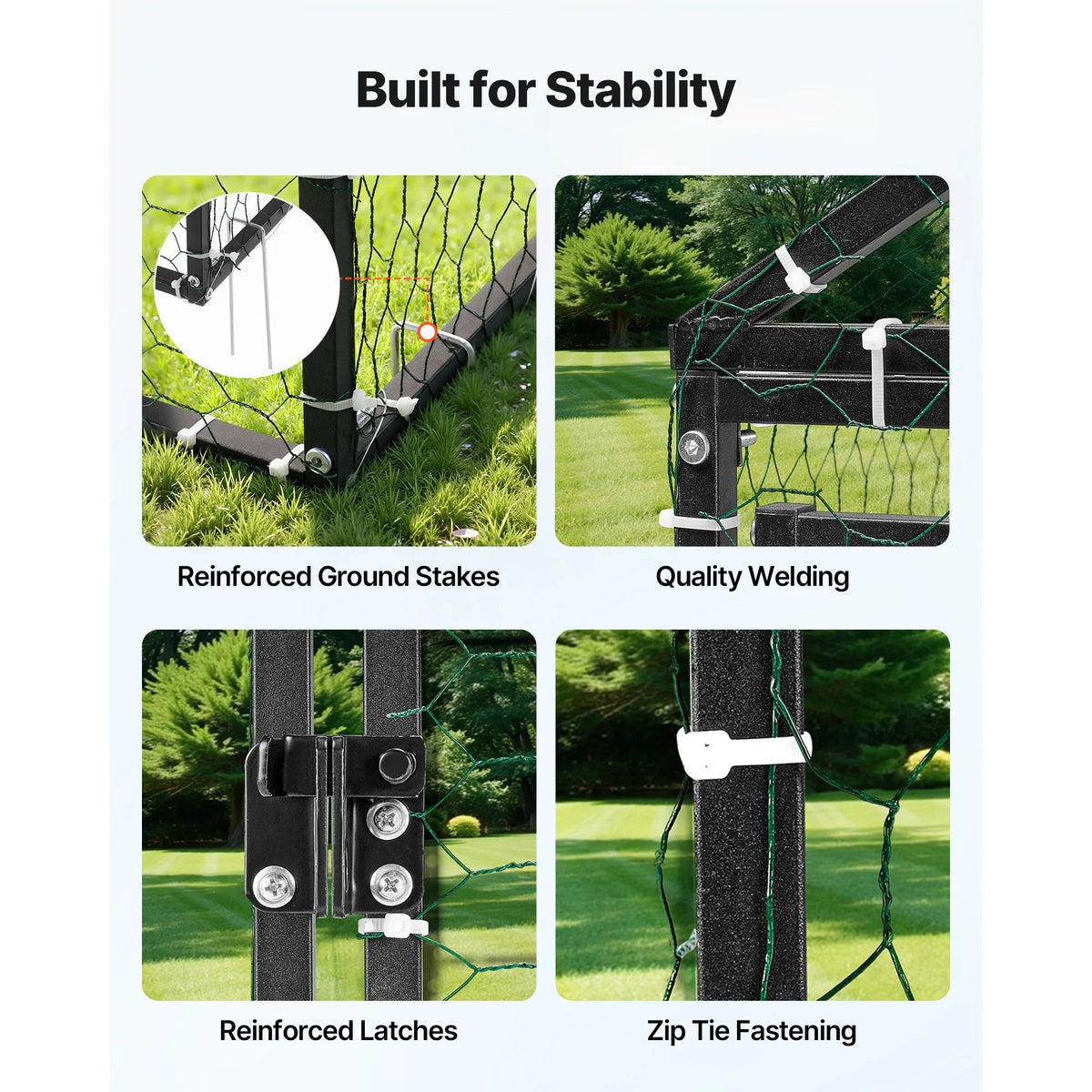 Metal Chicken Coop with Waterproof Cover & Doors The Pet & Home Store