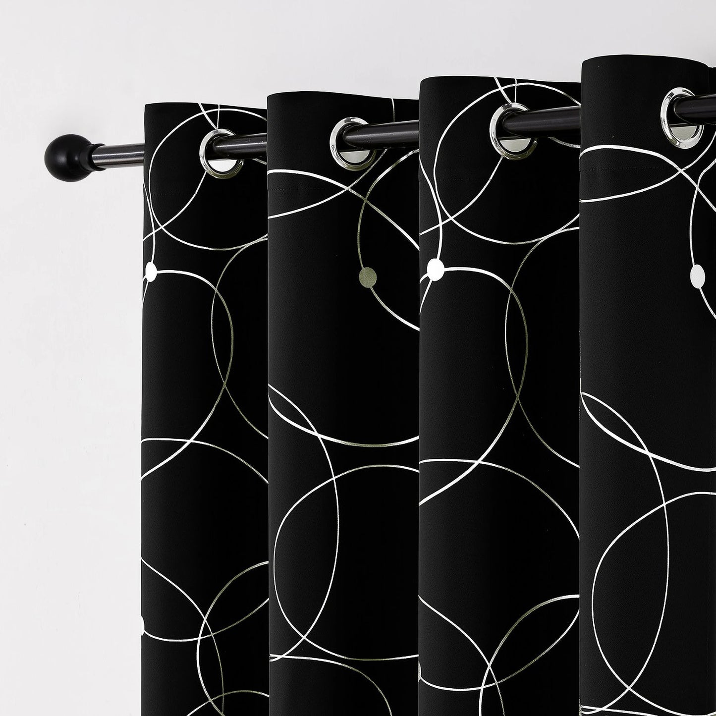 Blackout Curtains Grommet Thermal Insulated Room Darkening 4 Pack