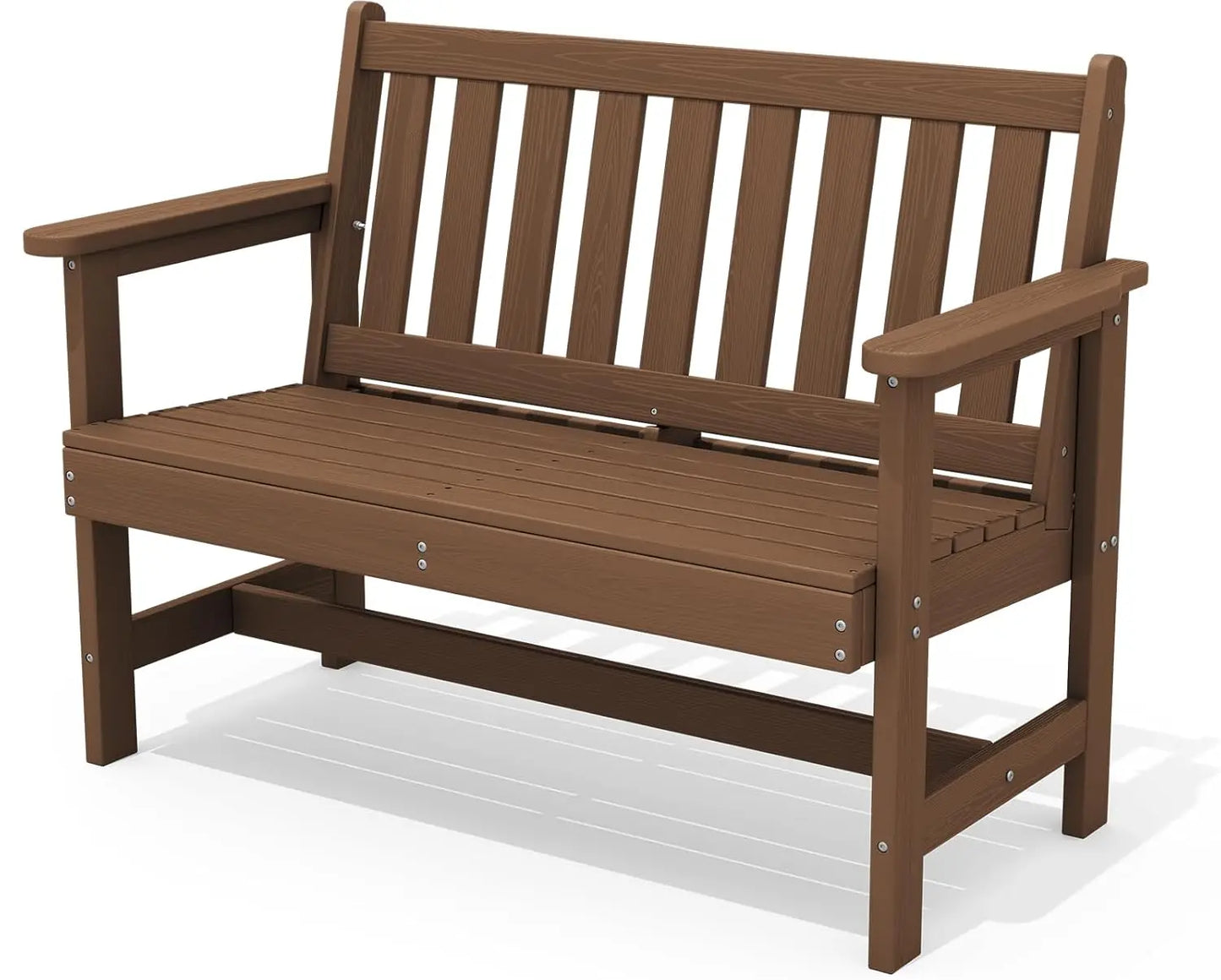Outdoor Weatherproof HDPE Garden Bench For Two Persons